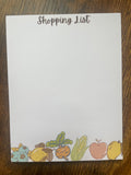 Veg & Fruit Shopping List Notepad
