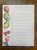 Vintage Fruit To-Do List Notepad