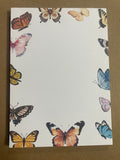 Vintage Butterfly Border Notepad