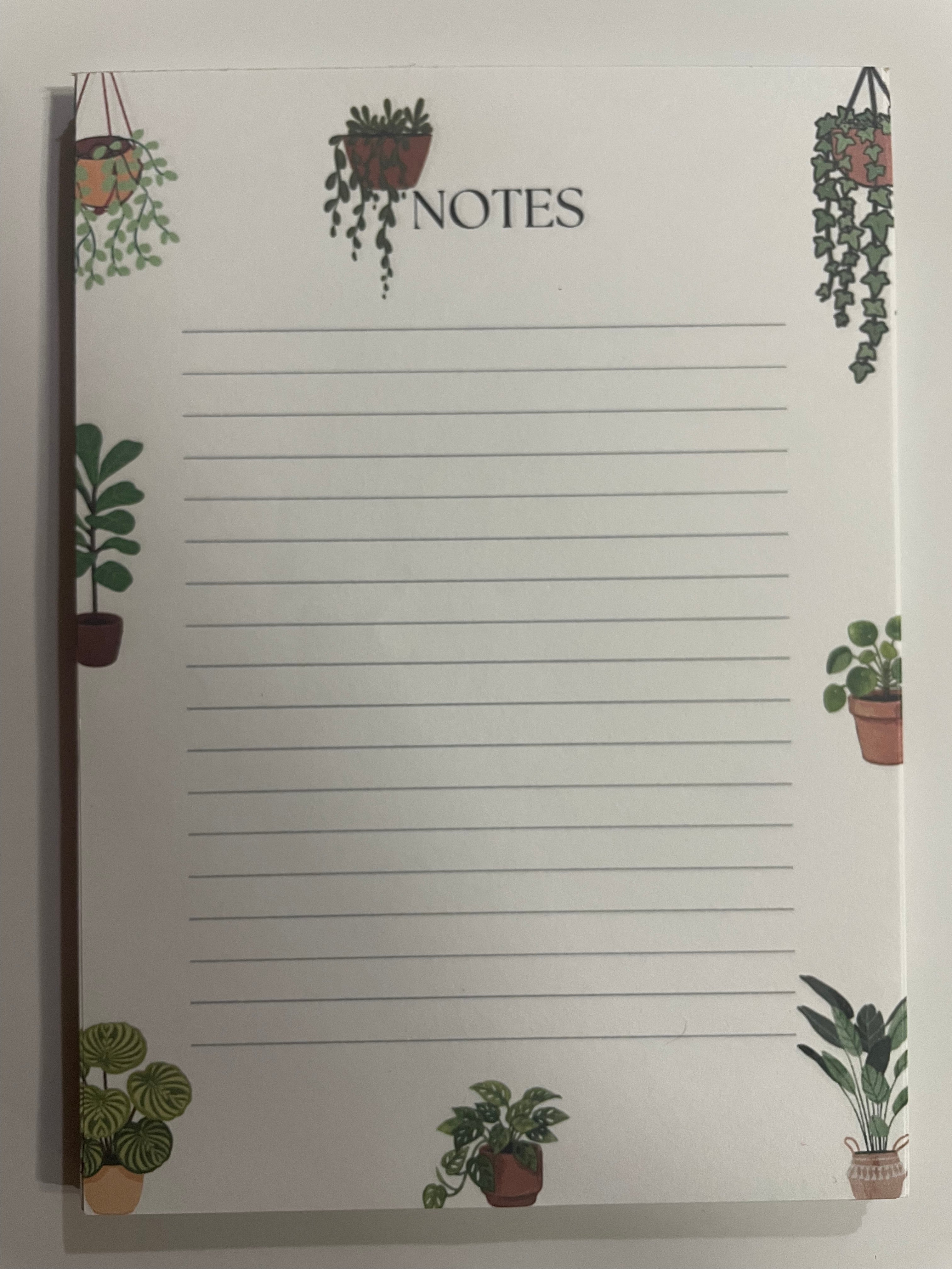 Plant Border Notepad