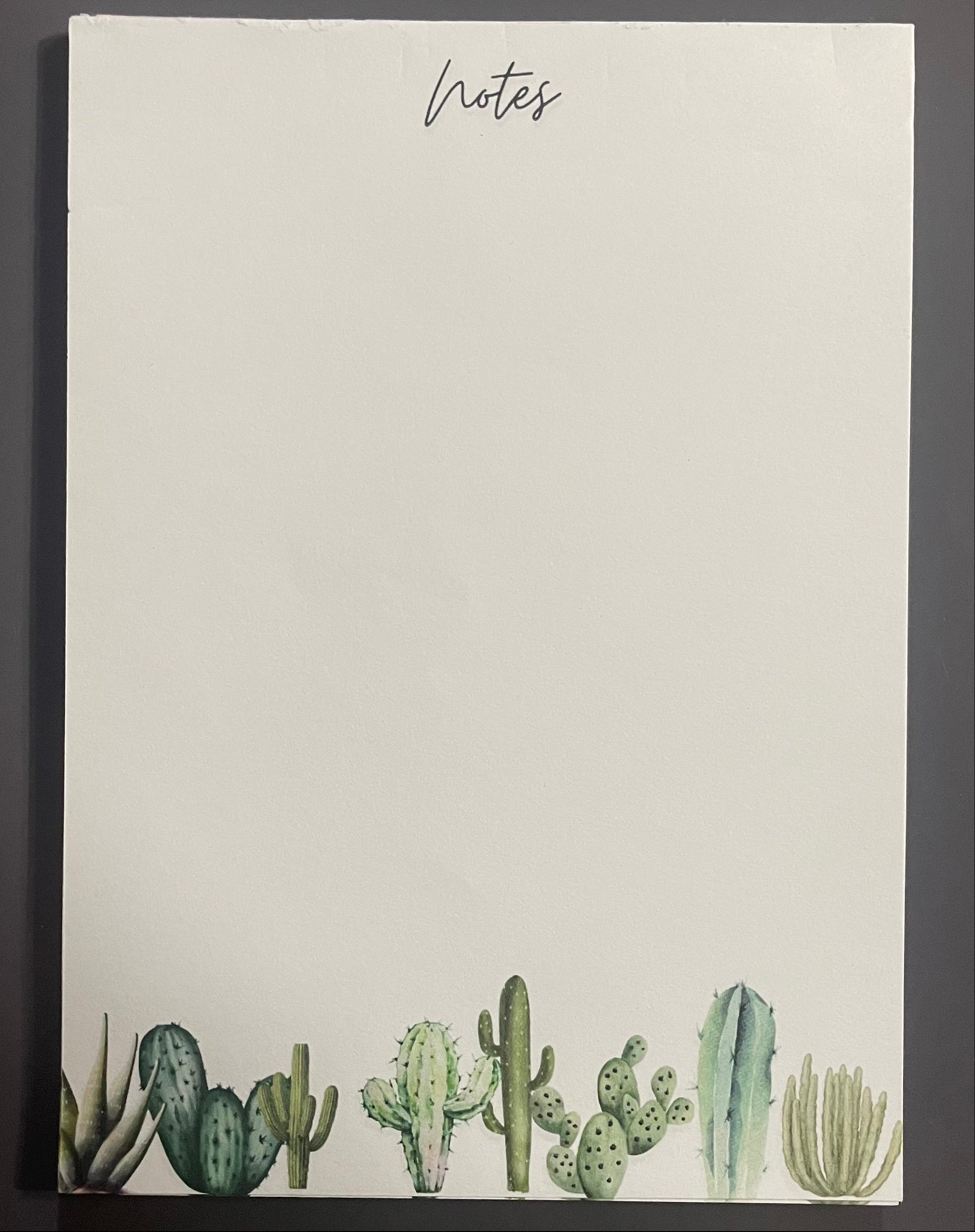Cactus Cutesy Notepad